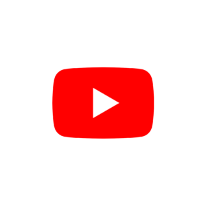 A Red Color YouTube logo On A Transparent Background